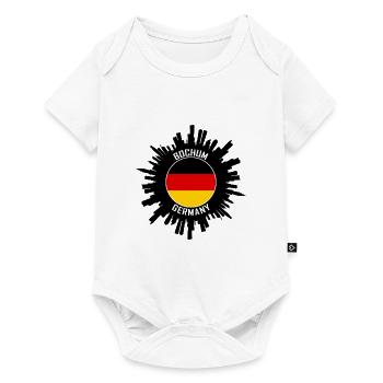Bochum Skyline Allemagne Flag Souvenir de voyage - Body à manches courtes Premium Bébé - blanc - Devant
