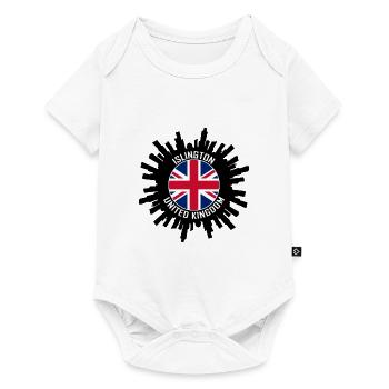 Islington Skyline Uk Flag Travel Souvenir - Baby Premium short-sleeve bodysuit - white - Front