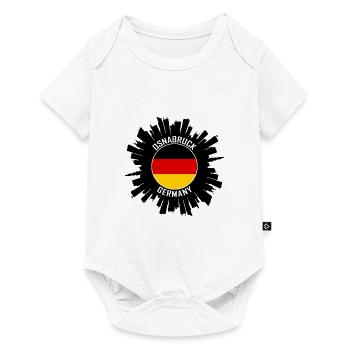 Osnabruck Skyline Allemagne Flag Souvenir de voyage - Body à manches courtes Premium Bébé - blanc - Devant