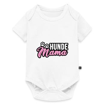 Hunde Mama, Dog Mum - Baby Premium Kurzarmbody - Weiß - Vorne