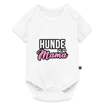 Hunde Mama, Dog Mum - Baby Premium Kurzarmbody - Weiß - Vorne