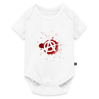 Blutiges Anarchie-Logo - Baby Premium Kurzarmbody - Weiß - Vorne