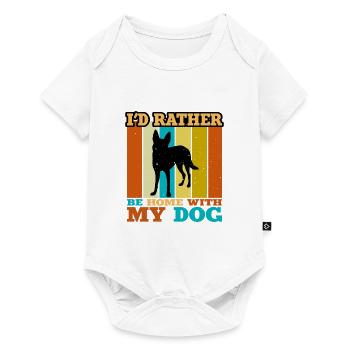 Carolina Dog Lover Silhouette Vintage Sunset - Body à manches courtes Premium Bébé - blanc - Devant