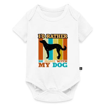 Catahoula Cur Hundeliebhaber Silhouette Vintage Sonnenuntergang - Baby Premium Kurzarmbody - Weiß - Vorne