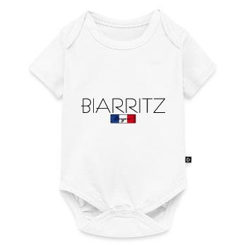 BIARRITZ FRANCE HOLIDAY SUMMER PARTY (b) - Baby Premium short-sleeve bodysuit - white - Front