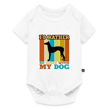 Ibizan Hound Dog Lover Silhouette Vintage Sunset - Baby Premium short-sleeve bodysuit - white - Front