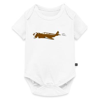 vache Air | vache volante - Body à manches courtes Premium Bébé - blanc - Devant
