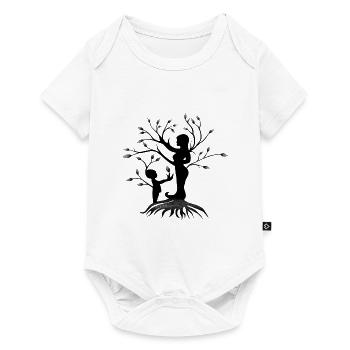 Liebe Mutter und Kind - Baby Premium Kurzarmbody - Weiß - Vorne
