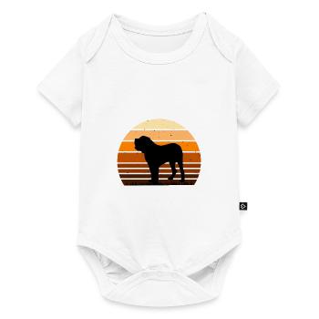 Fila Brasileiro Dog Love Silhouette Vintage Sunset - Body à manches courtes Premium Bébé - blanc - Devant