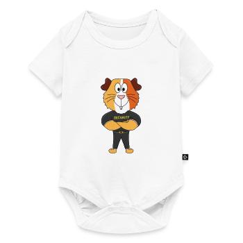 MEERSCHWEINCHEN - SECURITY - BODYGUARD - TIER - Baby Premium Kurzarmbody - Weiß - Vorne