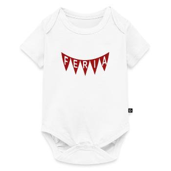 FERIA Banderole rouge - Body à manches courtes Premium Bébé - blanc - Devant