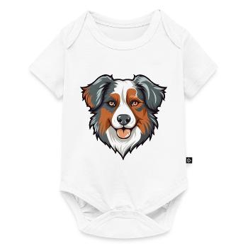 Australian Shepherd - Baby Premium short-sleeve bodysuit - white - Front