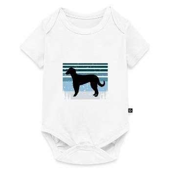 Taigan Dog Lover Silhouette Vintage Sunset - Baby Premium short-sleeve bodysuit - white - Front