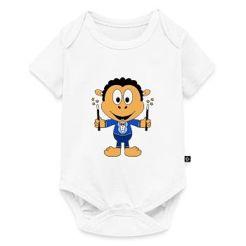 ZAUBERER - ZAUBERN - ZAUBEREI - SCHAF - TIER - Baby Premium Kurzarmbody - Weiß - Vorne