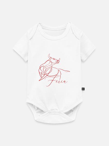 Feria-Strichzeichnungen - Baby Premium Kurzarmbody - Weiß