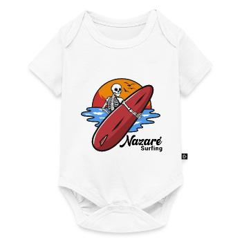 Nazare Surfing Portugal - Baby Premium short-sleeve bodysuit - white - Front