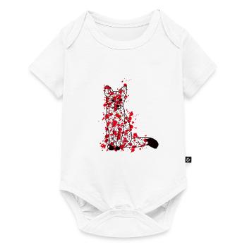 Foxx GeomeTRIX bunt - Baby Premium Kurzarmbody - Weiß - Vorne