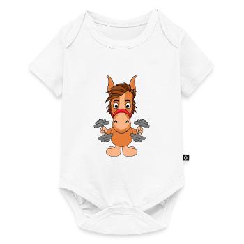 PFERD - PONY - FITNESS - Baby Premium Kurzarmbody - Weiß - Vorne