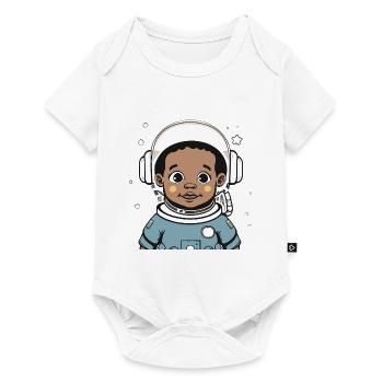 Astronaute mignon #6 - Body à manches courtes Premium Bébé - blanc - Devant