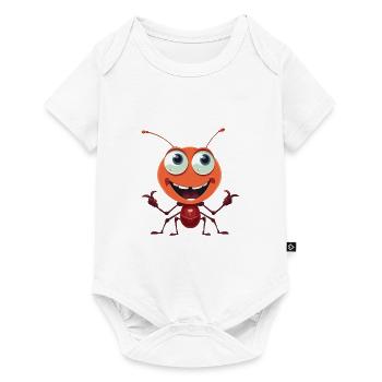 Ant Cartoon Kawaii Watercolor Illustration - Baby Premium short-sleeve bodysuit - white - Front