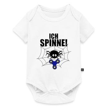 SPINNE - SPINNER - FIDGET TOY - KINDERSPIELZEUG - Baby Premium Kurzarmbody - Weiß - Vorne