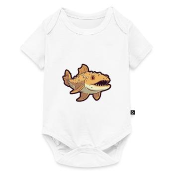 Wobbegong Shark Cartoon Kawaii Illustration - Baby Premium short-sleeve bodysuit - white - Front