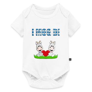 ZIEGEN - ZIEGE - LIEBE - LOVE - I MOG DI - Baby Premium Kurzarmbody - Weiß - Vorne
