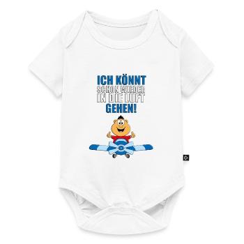 PILOT - FLUGZEUG - FLIEGEN - FLIEGER - SUPER - GUT - Baby Premium Kurzarmbody - Weiß - Vorne