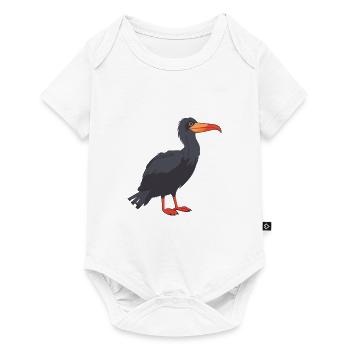 Frigatebird Cartoon Kawaii Aquarelle Illustration - Body à manches courtes Premium Bébé - blanc - Devant