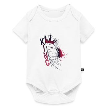 Sketch trash lion - KING - Body à manches courtes Premium Bébé - blanc - Devant