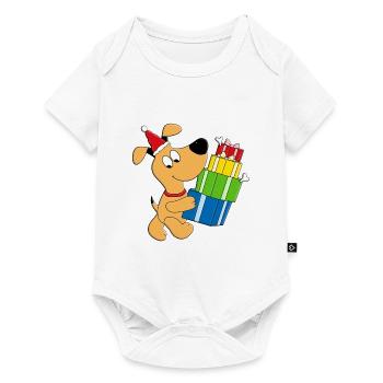 GESCHENKE - WEIHNACHTEN - HUND - HUNDE - TIER - Baby Premium Kurzarmbody - Weiß - Vorne