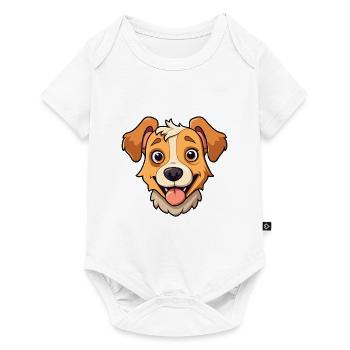 Cierny Sery Dog Breed Cartoon Kawaii Illustration - Baby Premium short-sleeve bodysuit - white - Front