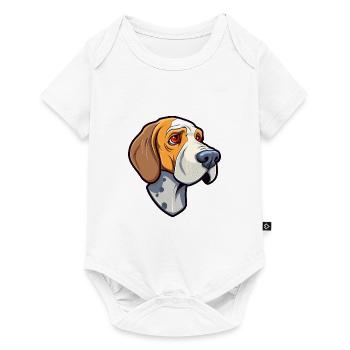 Cao De Castro Laboreiro Race De Chien Cartoon Kawaii I - Body à manches courtes Premium Bébé - blanc - Devant