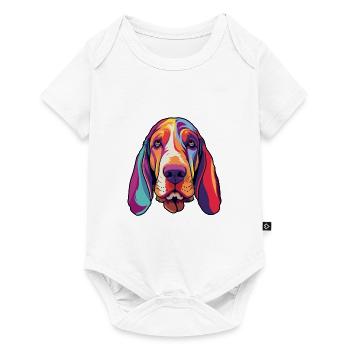 Basset Artesien Normand Dog Breed Cartoon Kawaii I - Baby Premium short-sleeve bodysuit - white - Front