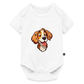 Perro De Presa Mallorquin Race De Chien Cartoon Kawaii - Body à manches courtes Premium Bébé - blanc - Devant