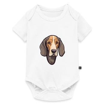 Schwarzwälder Hund Rasse Cartoon Kawaii Illust - Baby Premium Kurzarmbody - Weiß - Vorne