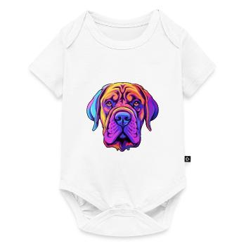 Transmontano Mastiff Hunderasse Cartoon Kawaii Illu - Baby Premium Kurzarmbody - Weiß - Vorne
