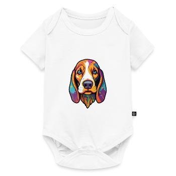 Treeing Walker Coonhound Hunderasse Cartoon Kawaii - Baby Premium Kurzarmbody - Weiß - Vorne