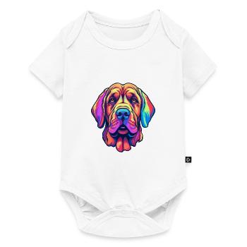 Spanish Mastiff Dog Breed Cartoon Kawaii Illustrat - Baby Premium short-sleeve bodysuit - white - Front