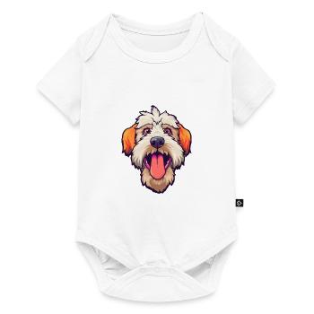 Soft Coated Wheaten Terrier Dog Breed Cartoon Kawa - Baby Premium short-sleeve bodysuit - white - Front