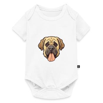 Transmontano Mastiff Hunderasse Cartoon Kawaii Illu - Baby Premium Kurzarmbody - Weiß - Vorne