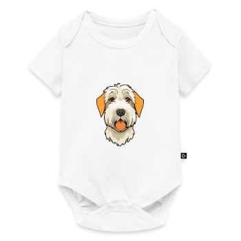 Sealyham Terrier Dog Breed Cartoon Kawaii Illustra - Baby Premium short-sleeve bodysuit - white - Front