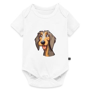 Schweizer Laufhund Dog Breed Cartoon Kawaii Illust - Baby Premium short-sleeve bodysuit - white - Front