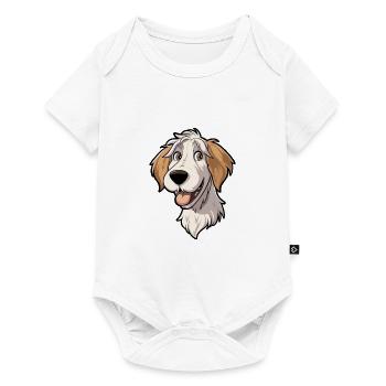 Dutch Smoushond Dog Breed Cartoon Kawaii Illustrat - Baby Premium short-sleeve bodysuit - white - Front
