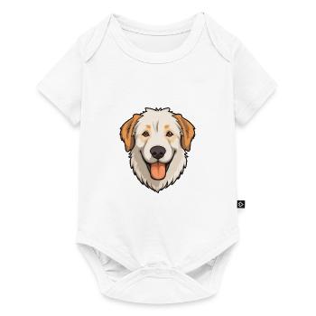 Central Asian Shepherd Dog Breed Cartoon Kawaii Il - Baby Premium short-sleeve bodysuit - white - Front
