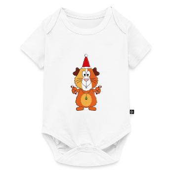MEERSCHWEINCHEN - ZUCKERSTANGEN - WEIHNACHTEN - Baby Premium Kurzarmbody - Weiß - Vorne