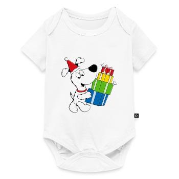 WEIHNACHTEN - GESCHENKE - HUND - TIERISCH - Baby Premium Kurzarmbody - Weiß - Vorne
