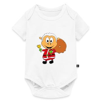 SCHAF - WEIHNACHTSMANN - TIER - TIERISCH - Baby Premium Kurzarmbody - Weiß - Vorne