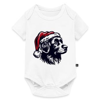 CHIEN JOYEUX NOËL FAMILLE ANIMAL DE COMPAGNIE AMOUR COEUR - Body à manches courtes Premium Bébé - blanc - Devant