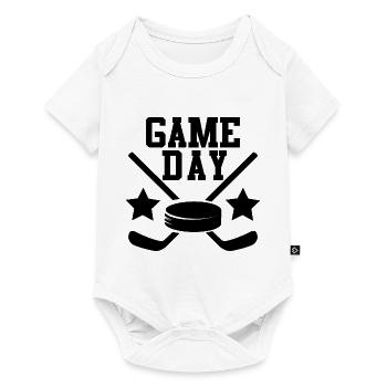 Ice Hockey Game Day - Baby Premium short-sleeve bodysuit - white - Front